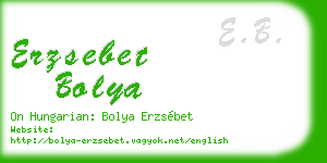 erzsebet bolya business card