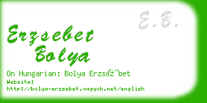 erzsebet bolya business card